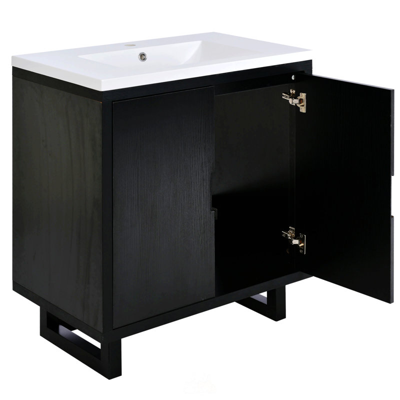 Ensemble de meuble-lavabo avec lavabo 30 po, Noir, noir, noir, noir