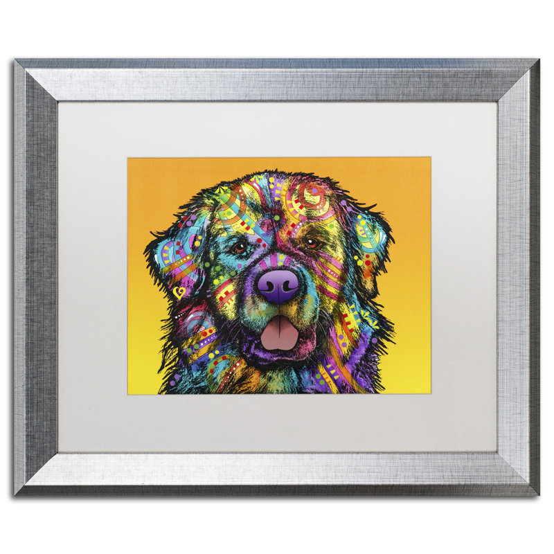 « newfie », impression sur toile encadrée, Blanc, H 16 po x l 20 po x P 0,5 po