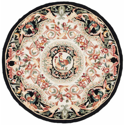 Tapis floral en laine crocheté à la main Kinchen