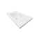 MEBO 19.7'' White Reinforced Acrylic Rectangular Bathroom Sink with Faucet and Overflow