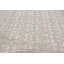 Tapis floral gris / blanc tissé à la main 4 pi 9 po x 6 pi 9 po Floral