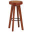 Tabouret de bar Tabouret de bar à hauteur de comptoir pour pub en cuir massif et bois massif