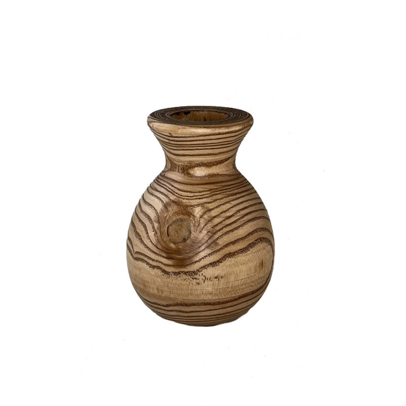 Vase en bois Brown