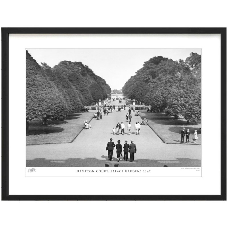 Hampton Court, Palace Gardens 1947 by Francis Frith - Single Picture Frame Print, 60cm H x 80cm W x 2.3cm D