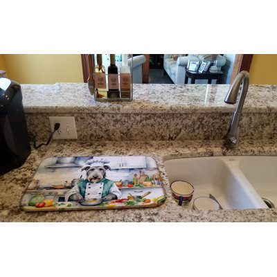 Irish Wolfhound The Chef Dish Drying Mat
