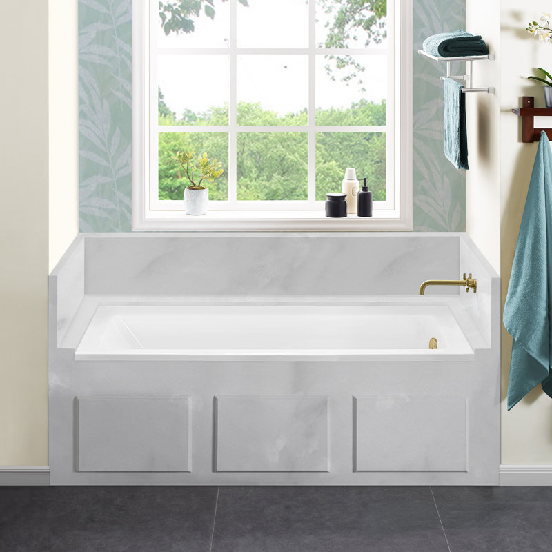 Baignoire en alcôve 66 "x 32" Voltaire, Droite