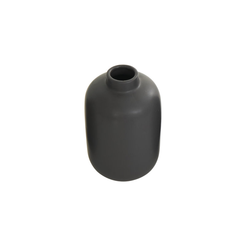 Ceramic Minimalistic Decorative Vase, Black