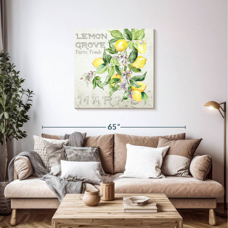 Yarlin Orchard Lemon Grove II, 36" H x 36" W