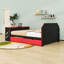 Lit de jour double avec couchette simple, bureau et port USB-339597777