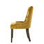 Velours jaune et chaise d'appoint 2 - siège rembourré, dossier élégant, garniture cloutée chic, chaises 2Pcs rembourrées, apparence élégante et confortable, accent élégant, matériau de fabrication