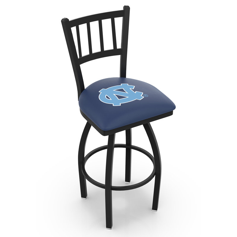 NCAA Swivel 25" Counter Stool, 30" Height, North Carolina