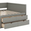 Lit de jour double avec tiroirs et tablettes-10728875-10728918