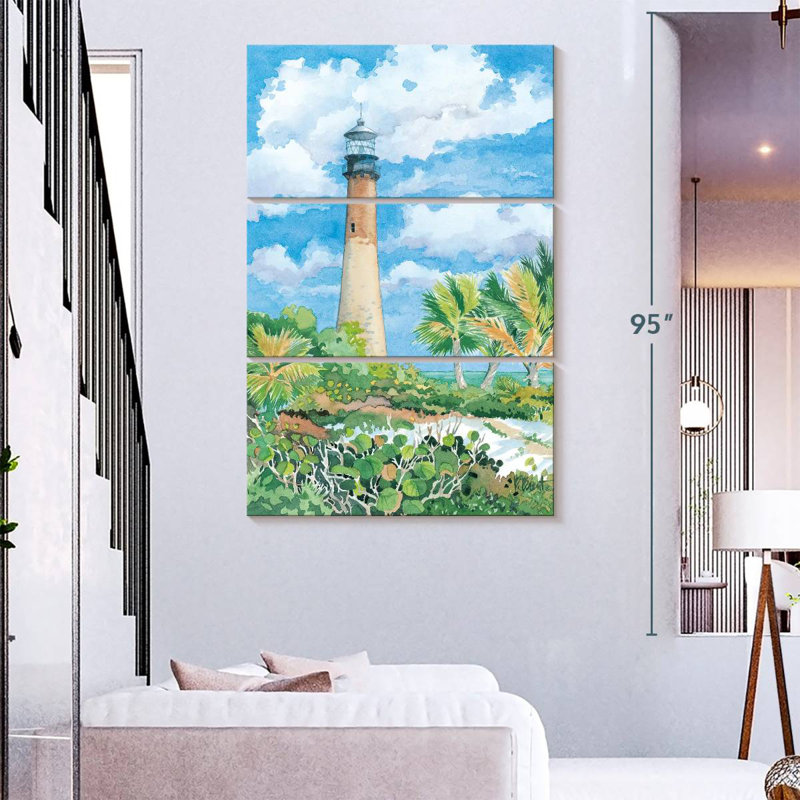 Aletra Lighthouse Cape Florida, 74" H x 48" W