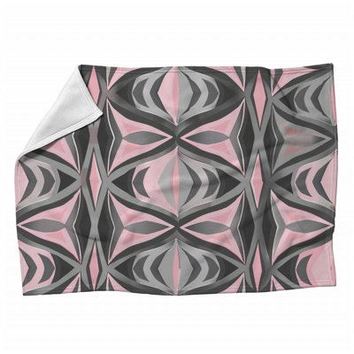 Geometrics Artwork Bathroom Machine Printed Throw Blanket