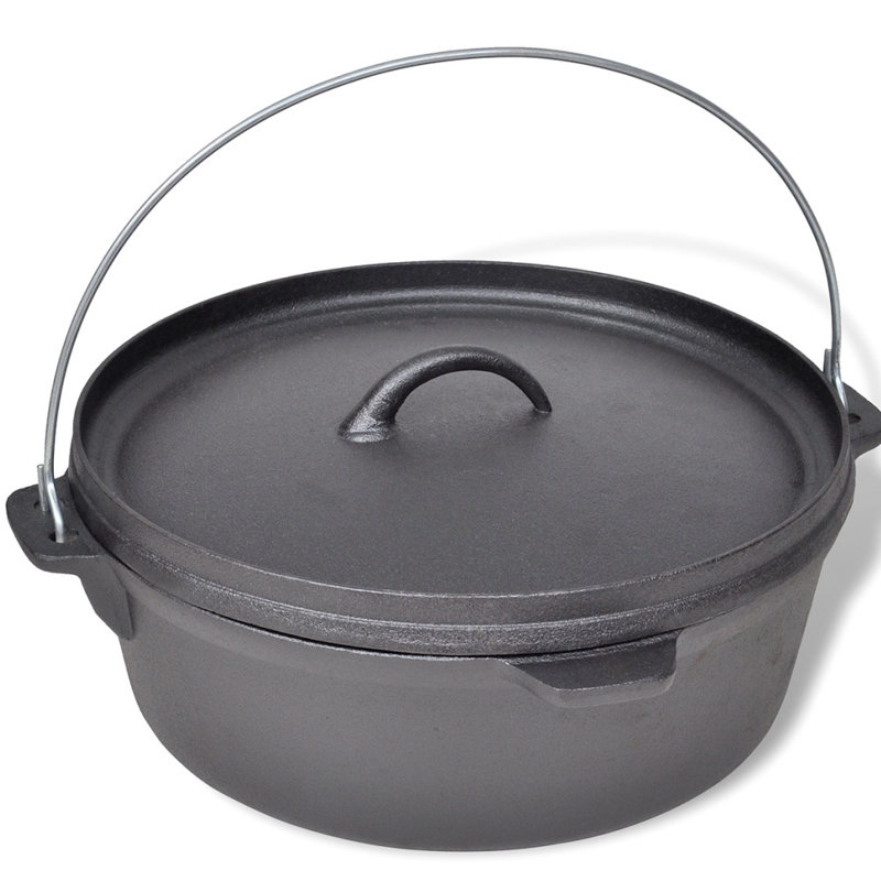 Symple Stuff Cast Iron Dutch Oven, 5.6 L