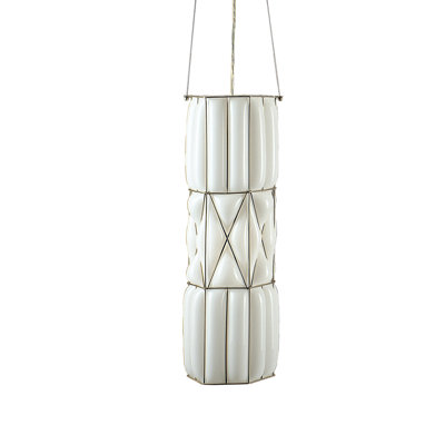 1 - Light Dark Steel Cylinder Pendant