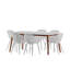 Ensemble de salle à manger rectangulaire en aluminium pour 75 personnes-86858340