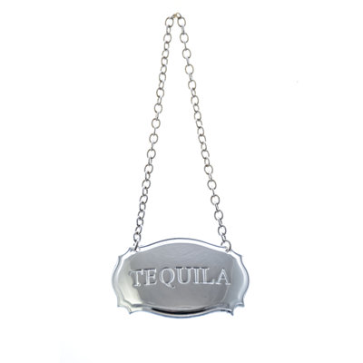 Decanter Label Chippendale Design Téquila