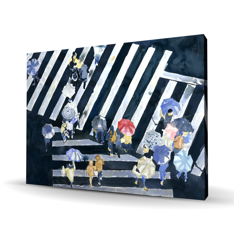 Main Street - Toile bleue pour décoration intérieure | Reproduction d'art