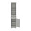 Armoire de salle de bain haute avec tablette réglable, armoire de rangement autoportante avec tiroir et porte-342178294