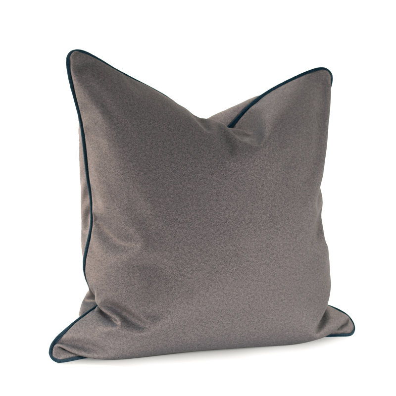 Oreiller en duvet Qiviut 24 x 24, Gris, Mélange de duvet, Carré 24 po