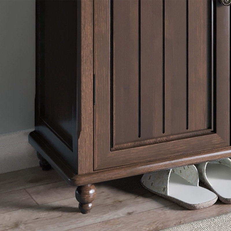 Walnut Solid Wood Shoe Storage Bench