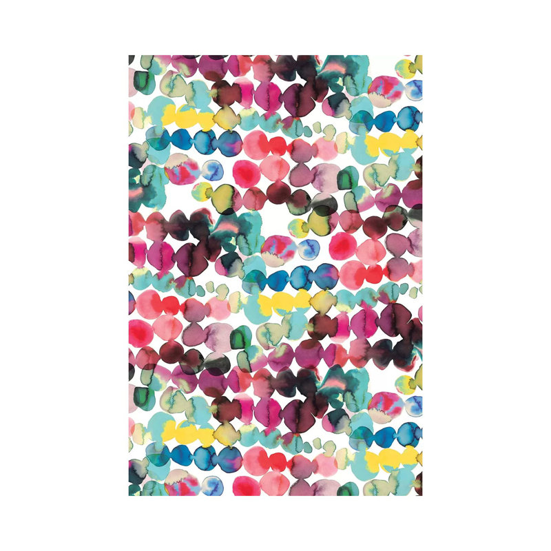Ink Bleeding Dots Multi - Wrapped Canvas Painting, 101.6 cm H x 66.04 cm W x 1.91 cm D