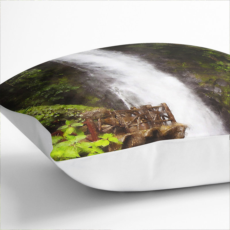 Square Cushion, 40cm H x 40cm W x 15cm D, White