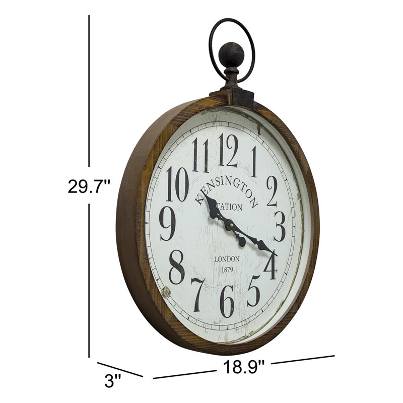 Beecham Manufactured Wood Wall Clock