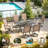 6-Person Steel Patio Dining Set with Swivel Chairs -37666290-63495086