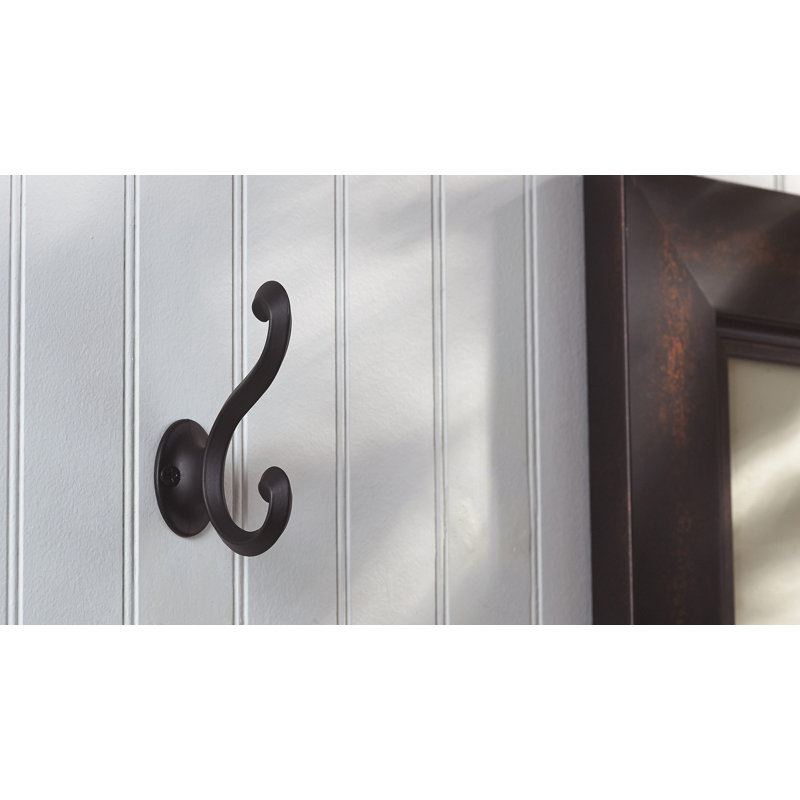 Classic Metal Wall Hook, Black