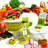 Mega Chef 17-Piece Salad Spinning Slicer, Dicer and Chopper Set