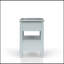 Table de chevet ouverte avec 2 tiroirs-1021431173