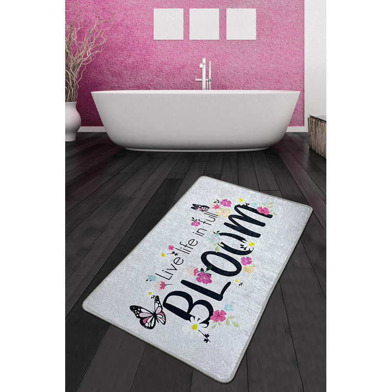 Luxueux tapis de bain antidérapant de 31,5 po x 39,4 po | 100% polyester, hauteur des poils de 0,4 pouce | Antibactérien et lavable, 20,5 oz / pied carré | Parfait pour les salles de bain modernes, design doux et durable, facile d'entretien