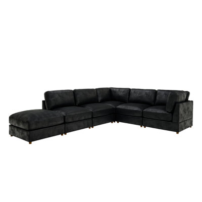 Archmouth Modular Corduroy Sectional