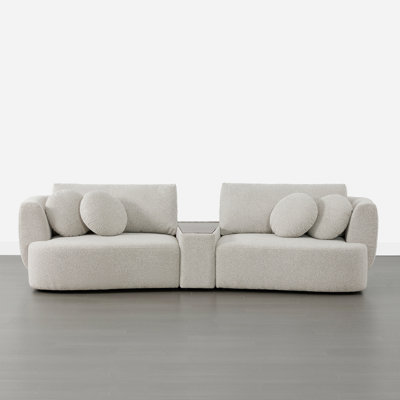 Aneika 119'' 3-Piece Curved Modular Sofa