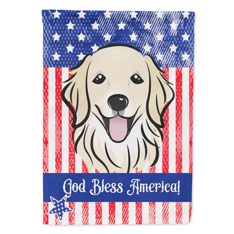 Drapeau de jardin Leighanne, Golden retriever 1