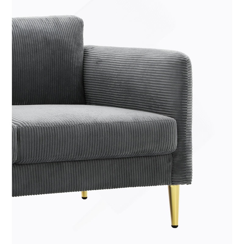 Causeuse 60,63 po, Gris