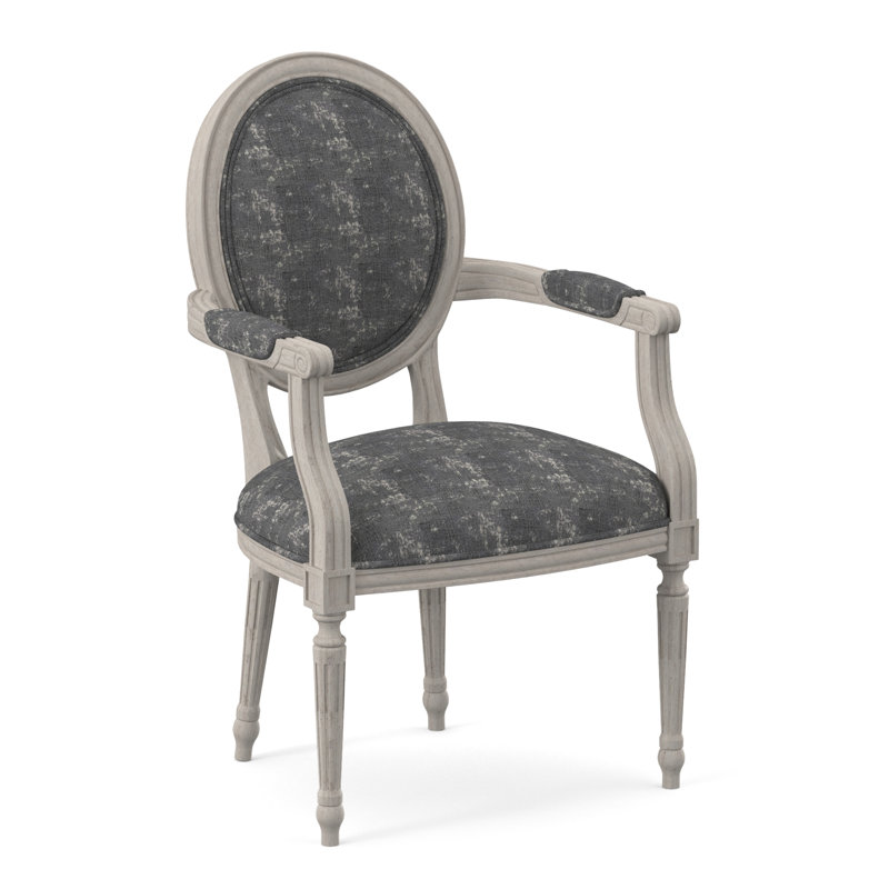 Dauphin Arm Chair, Bisque, Filigree Ivory
