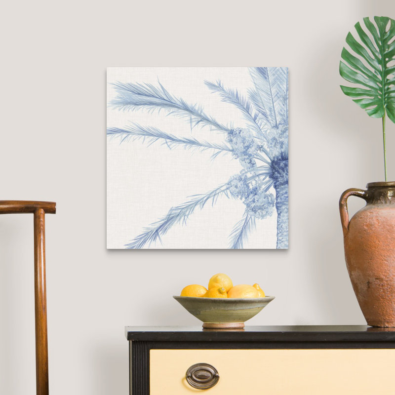 Art mural sur toile Chambray Palms I, Toile tendue, H 20 po x l 20 po x P 1,25 po