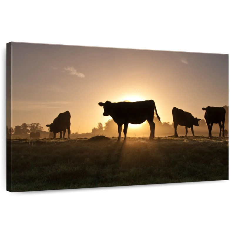 Cow Silhouettes, 30" H x 45" W