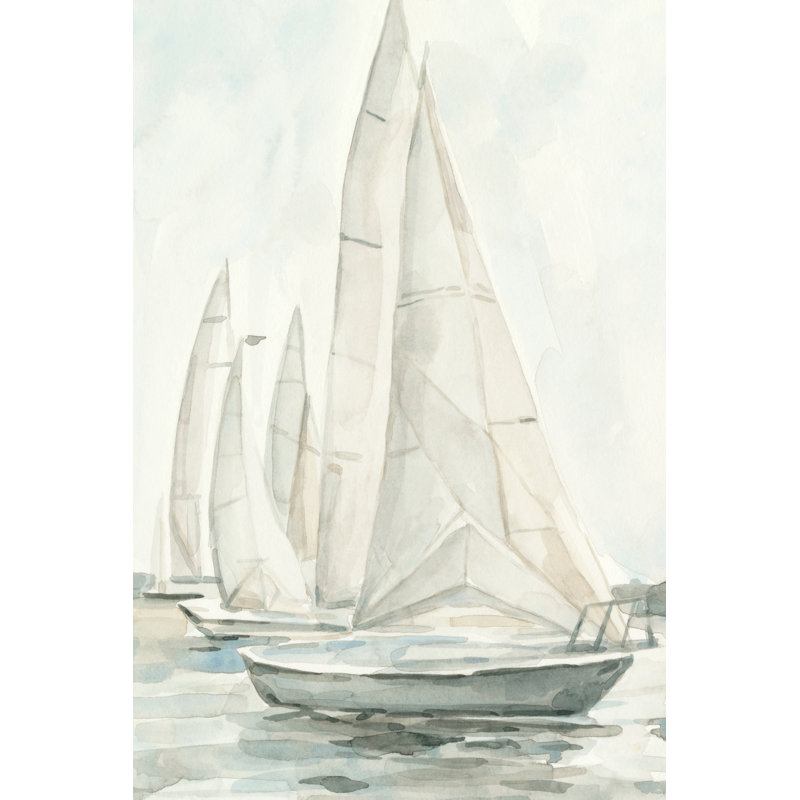 Soft Sail II by Emma Scarvey - Painting, 122 cm H x 81 cm W, Wrapped Canvas