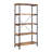 5-Shelf Bookcase In Antique Nutmeg And Black-1293410440-1293410443