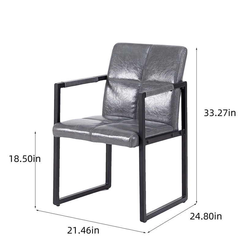 Chaise de salle à manger rembourrée Dhapu, Gris clair
