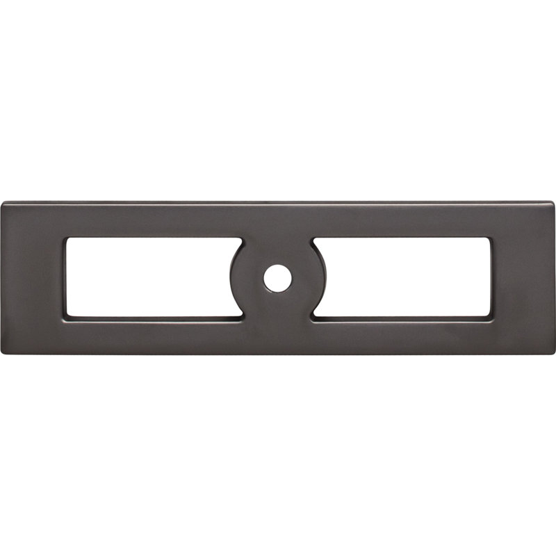 Hollin 4 9/32" Length Rectangle Knob, Ash Gray