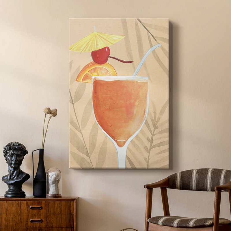 Tropical Cocktail I - Gallery Cavas, H 36 po x l 24 po