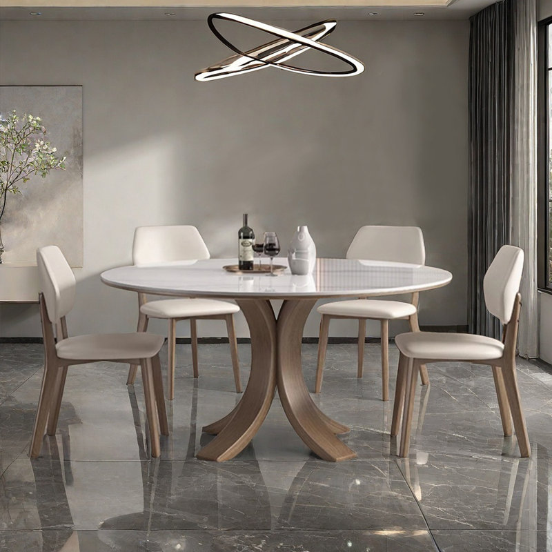 Ensemble de table de salle à manger moderne et luxueux, H 29,5 po x L 47,2 po x l 47,2 po