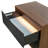Kayner 2-Drawer Nightstand - Charcoal