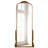 Rudney Arch Gold Full Length Mirror with Stand Baroque Decor 67''H