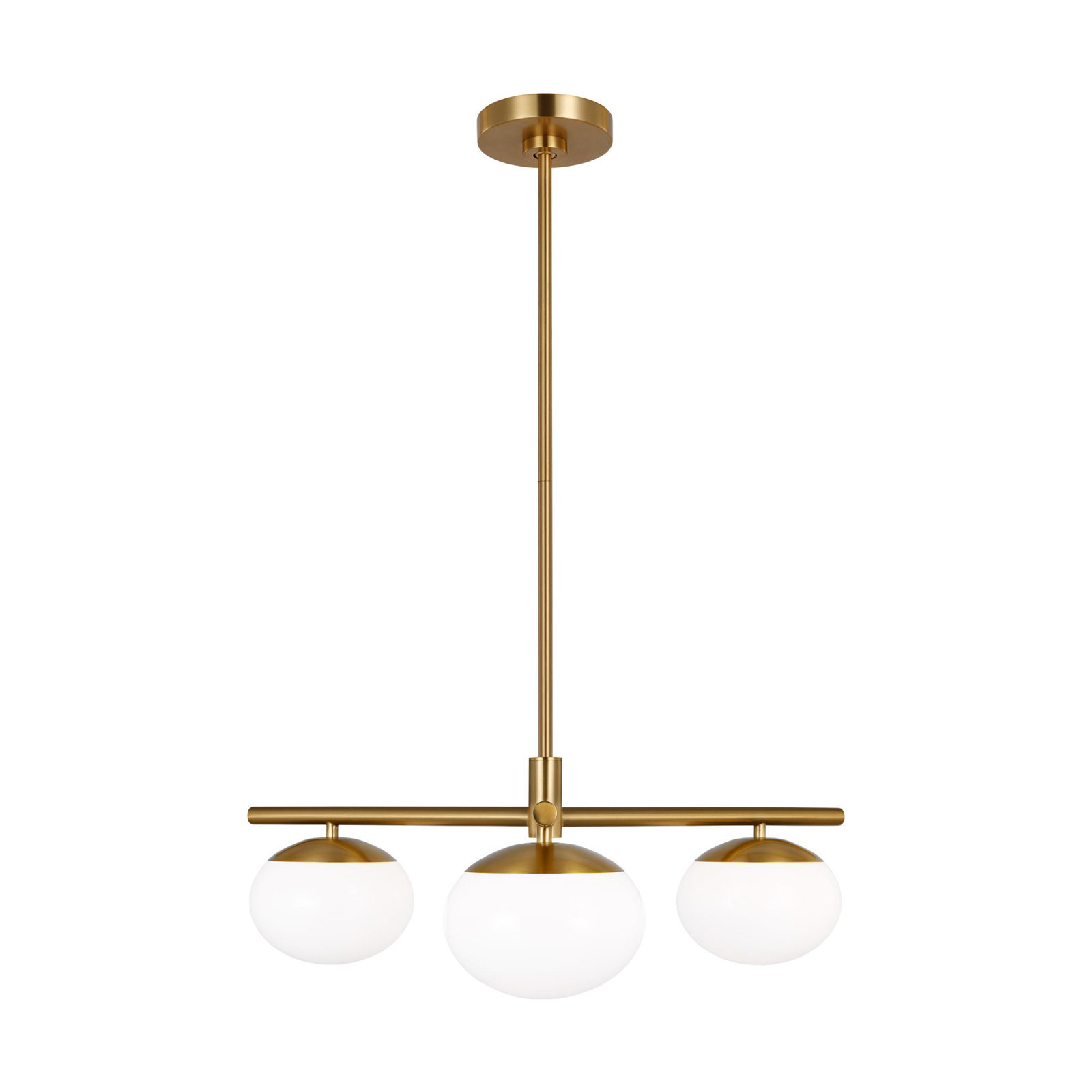 Vibi 3-Light Chandelier, Burnished Brass
